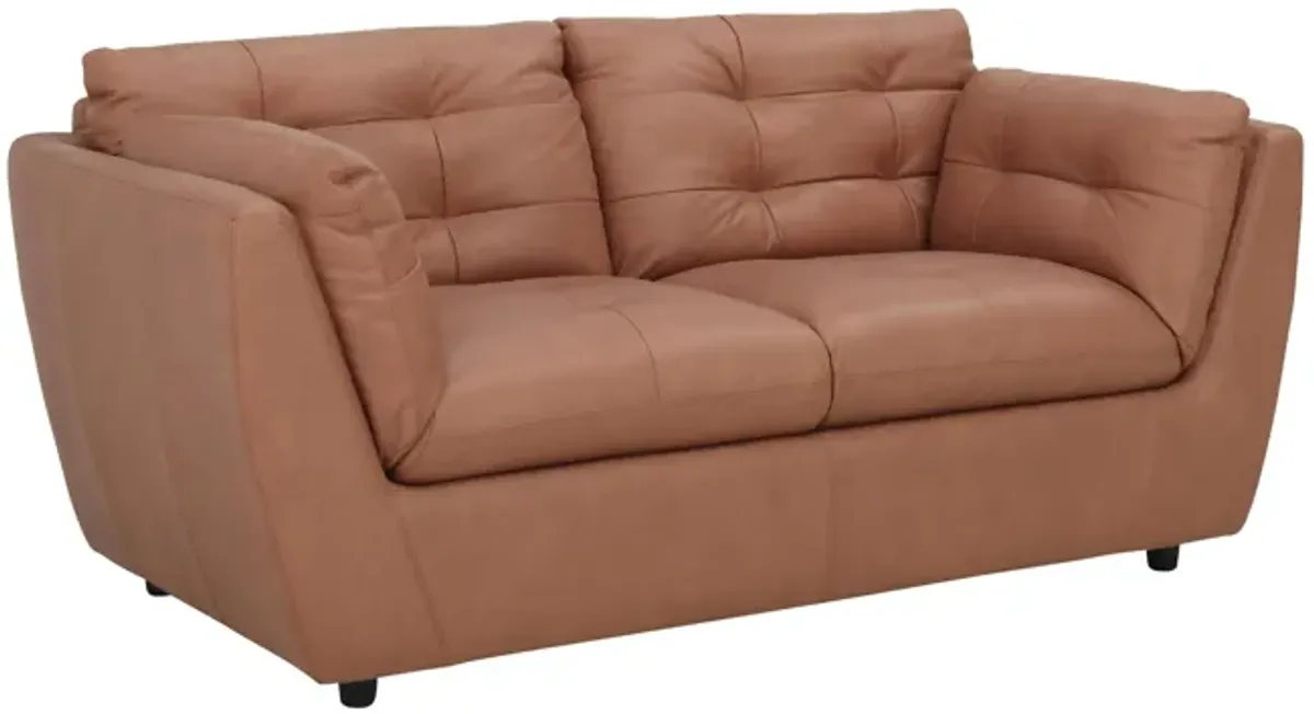 Damar Leather Loveseat