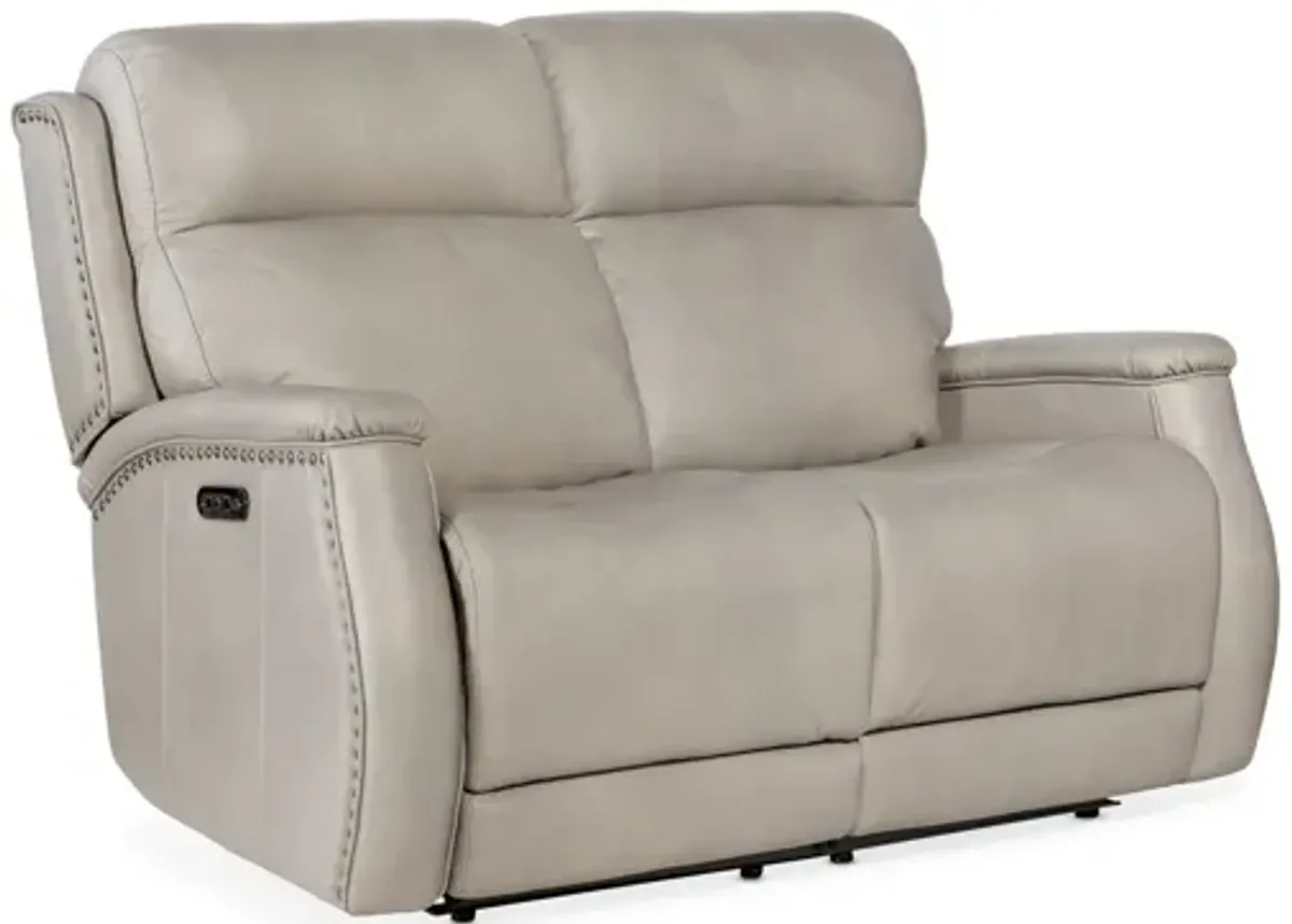 Rhea Zero Gravity Power Loveseat with Power Headrest in Sahara Ash by Hooker Furniture