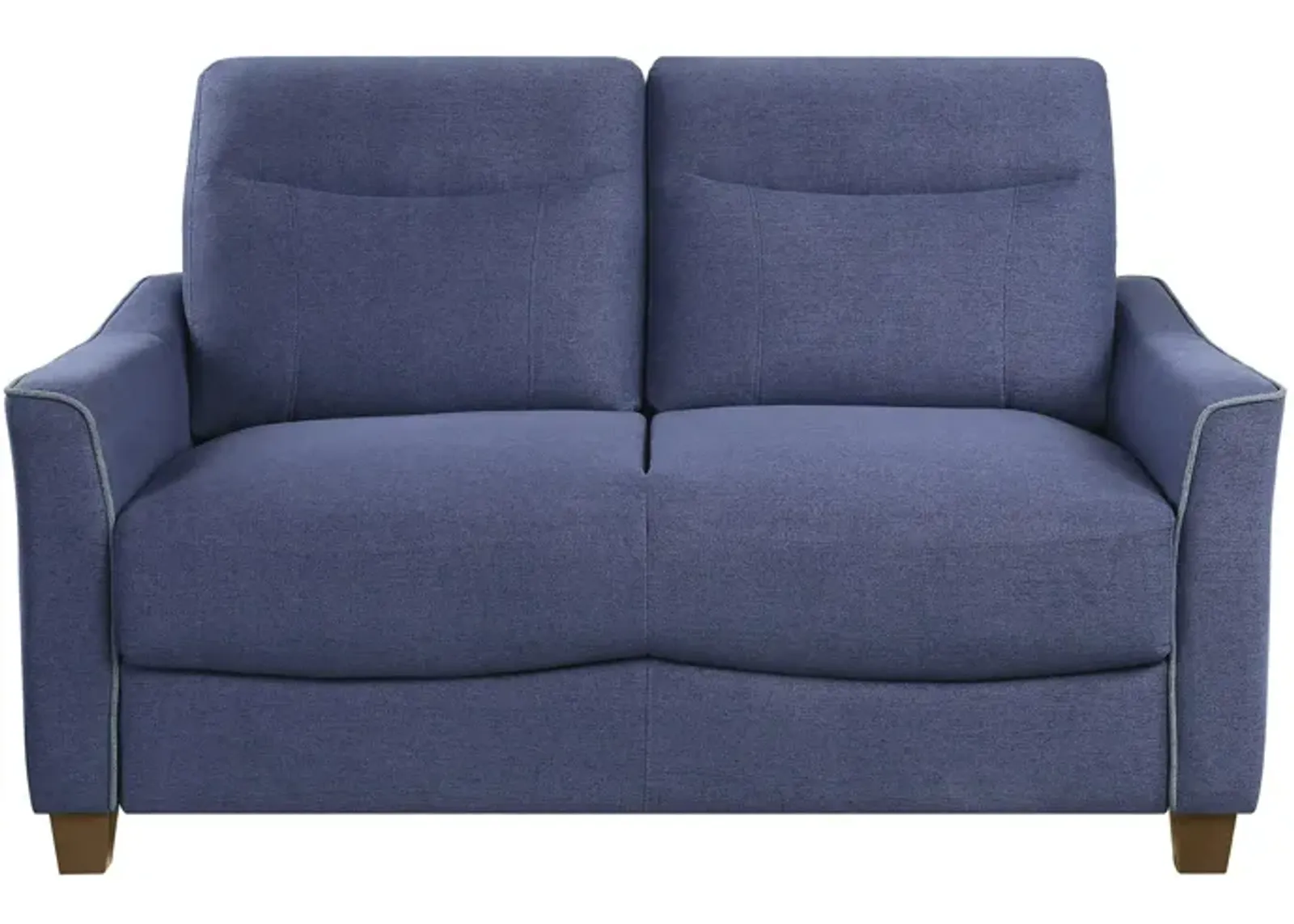 Beven Love Seat in Blue by Homelegance