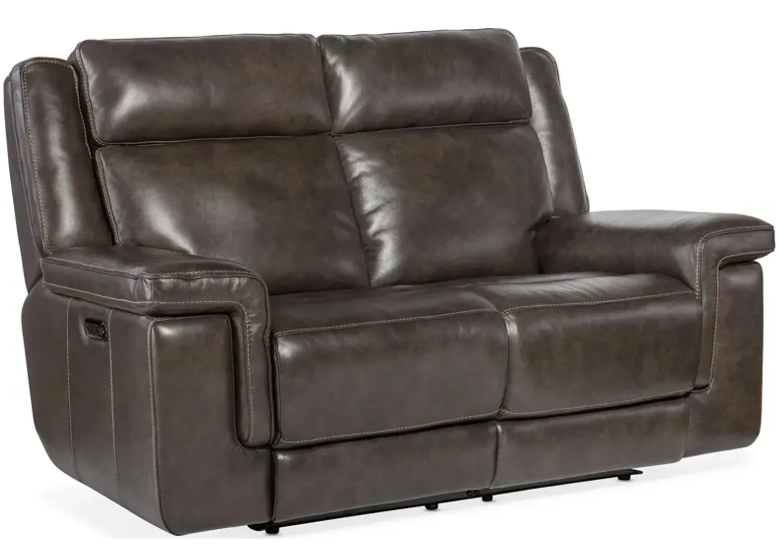 Montel Lay Flat Power Loveseat with Power Headrest & Lumbar in Cosmos Cocao by Hooker Furniture