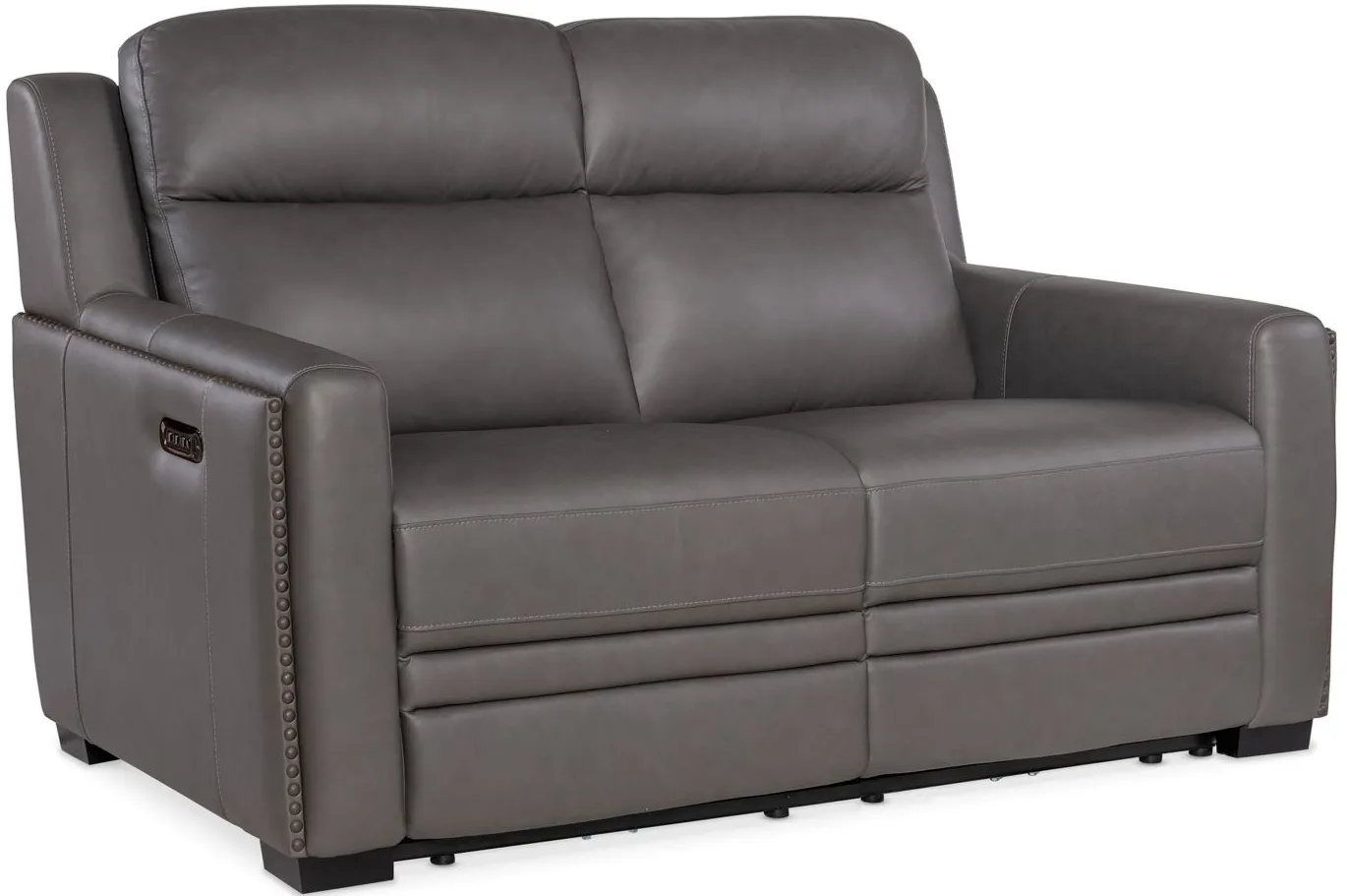 McKinley Power Loveseat with Power Headrest & Lumbar in Candid Shale by Hooker Furniture