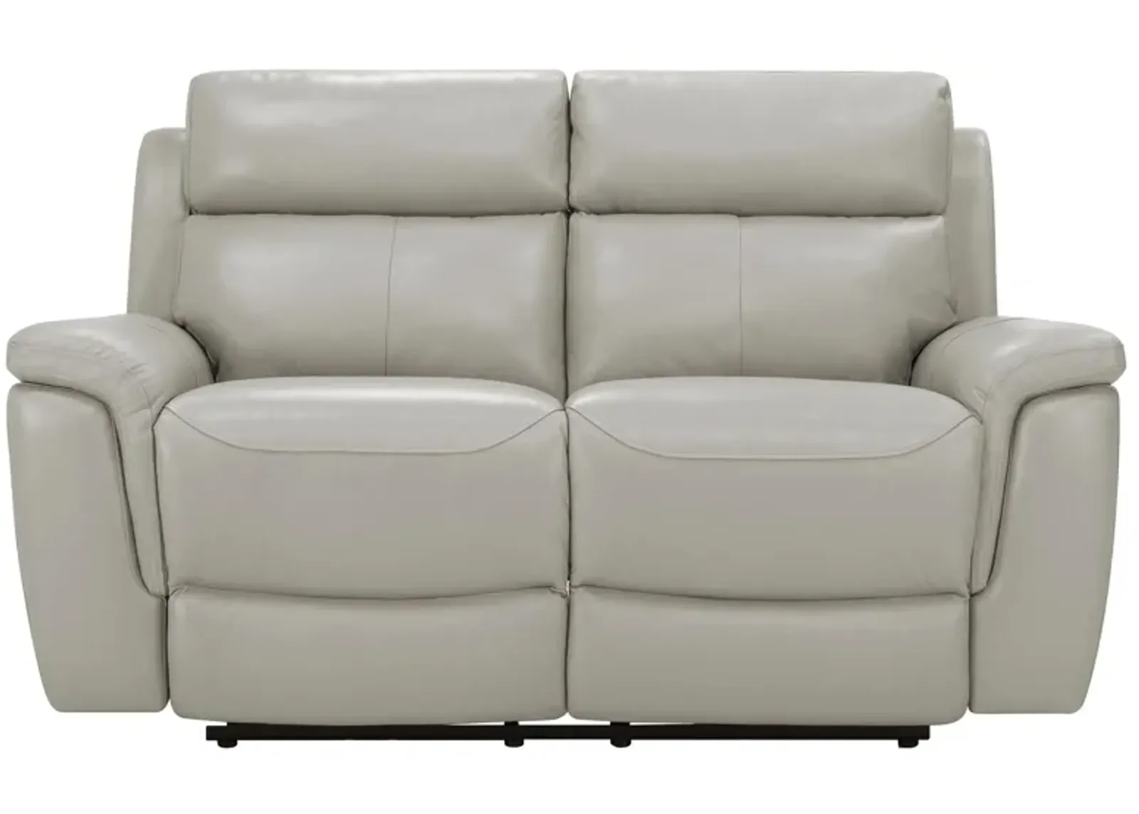 Dryden Leather Power Loveseat w/ Power Headrest in Gray by Bellanest