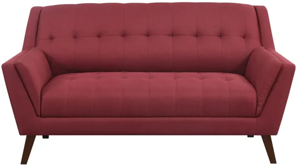 Binetti Loveseat in Brick Red by Emerald Home Furnishings