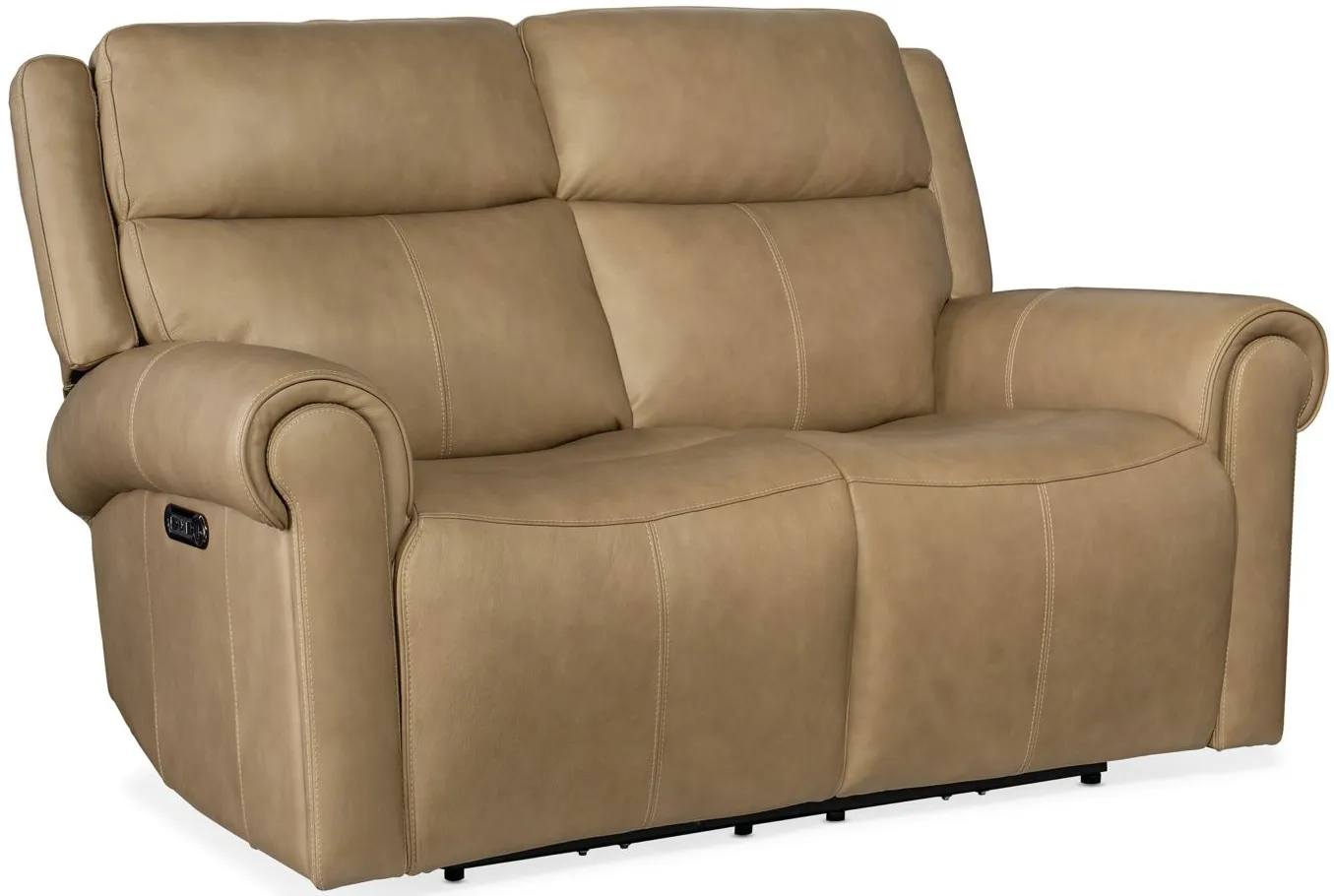 Oberon Zero Gravity Power Loveseat with Power Headrest in Caruso Sand by Hooker Furniture