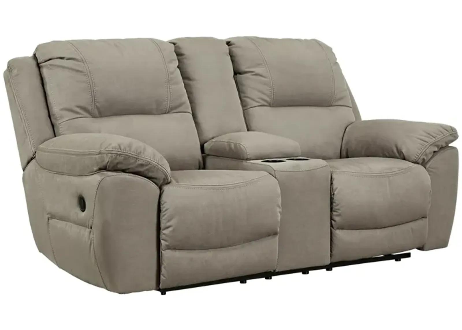 Next-Gen Gaucho Reclining Loveseat with Console in Putty by Ashley Furniture