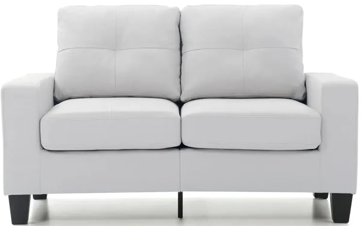 Newbury Modular Loveseat by Glory Furniture in White by Glory Furniture