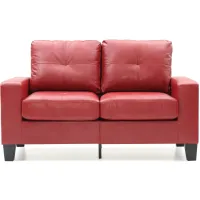 Newbury Modular Loveseat by Glory Furniture in Red by Glory Furniture