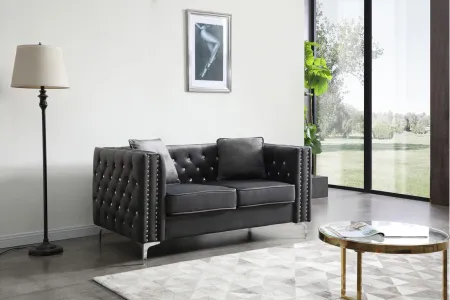 Paige Loveseat in Gray by Glory Furniture