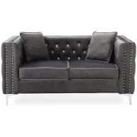 Paige Loveseat in Gray by Glory Furniture