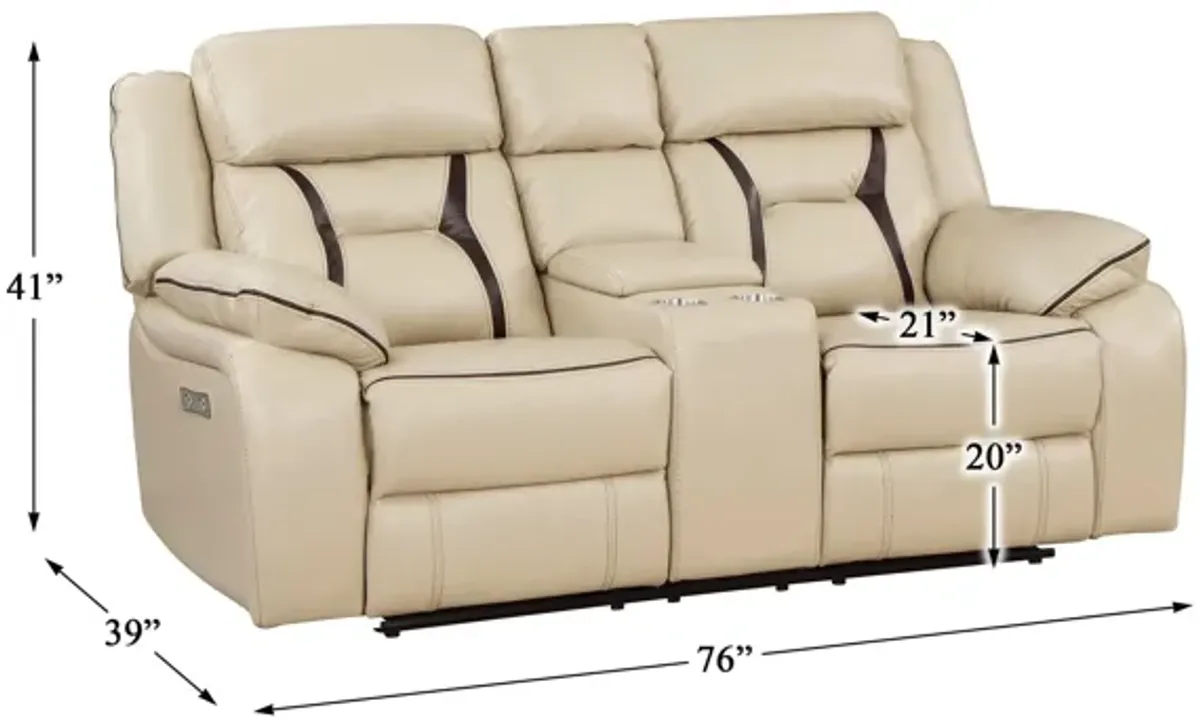 Austin Power Double Reclining Loveseat With Center Console