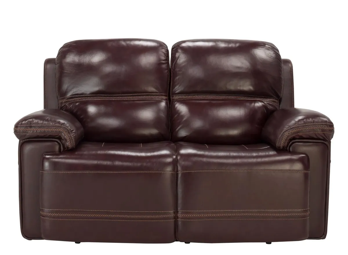 Harding Power Loveseat w/Power Headrest in Brown by Davis Intl.