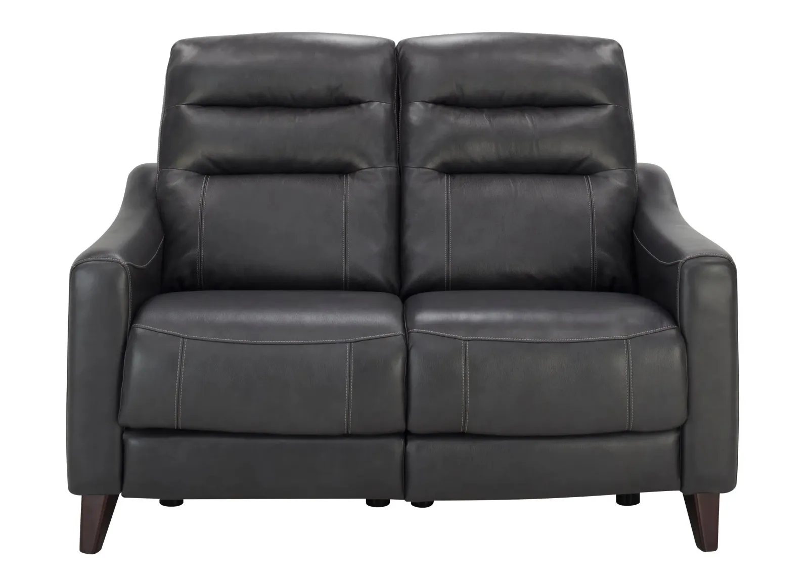 Graham Power Loveseat w/ Power Headrest in Charcoal by Davis Intl.