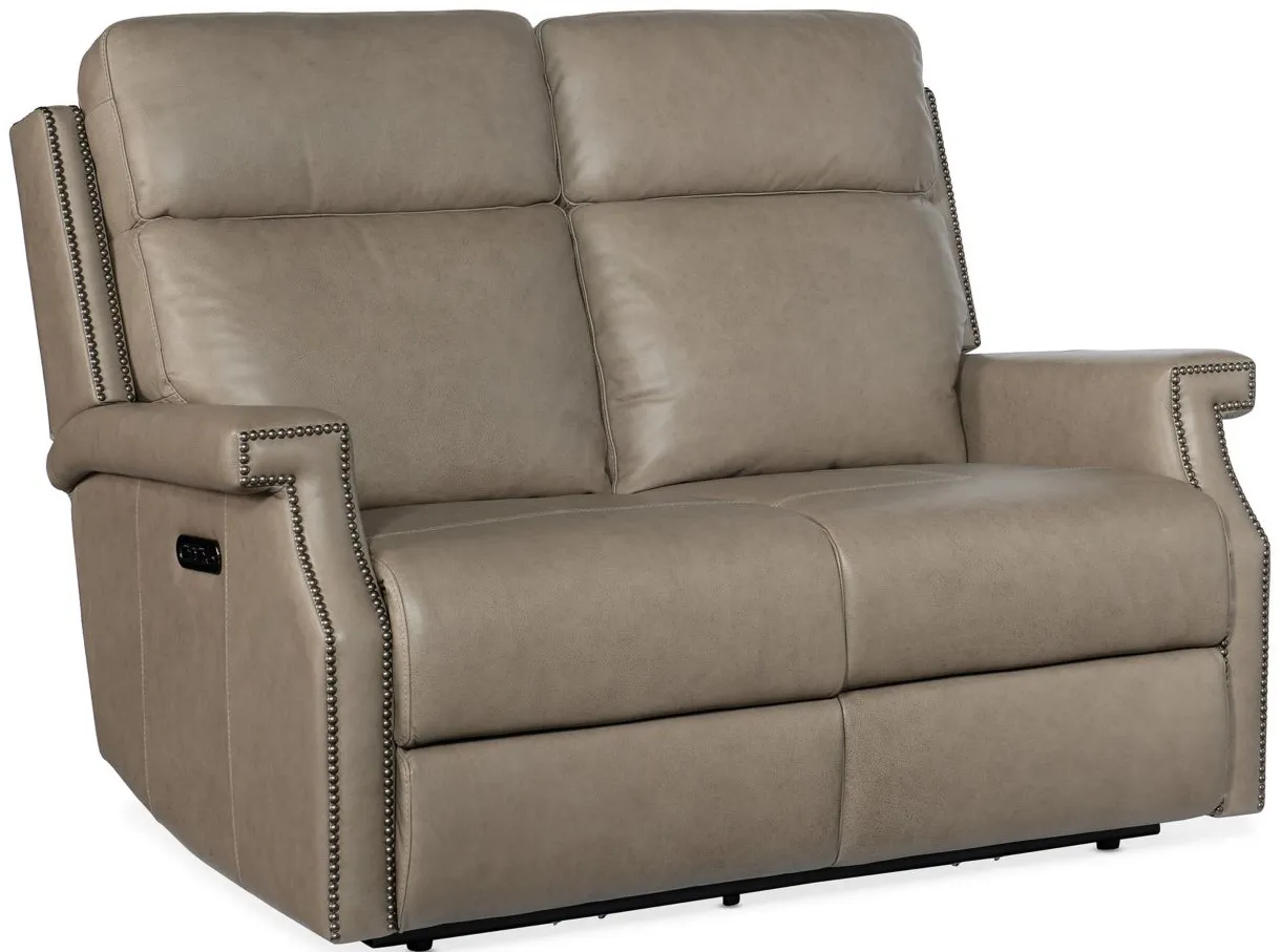 Vaughn Zero Gravity Loveseat with Power Headrest in Shattered Stone by Hooker Furniture
