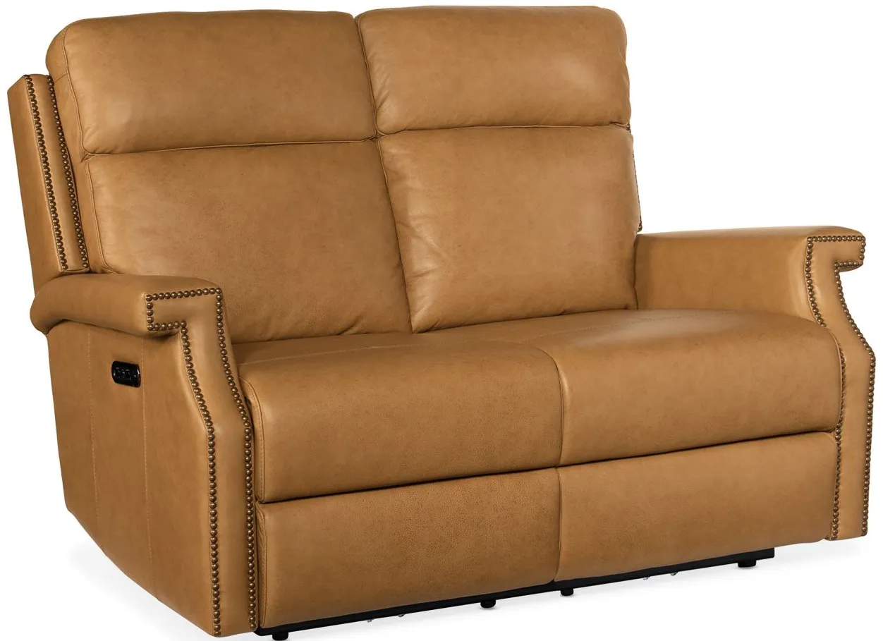 Vaughn Zero Gravity Loveseat with Power Headrest in Shattered Coin by Hooker Furniture
