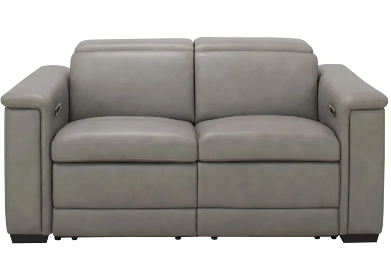 Finnegan Power Loveseat w/ Power Headrest in Gray by Bernhardt