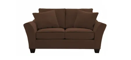 Briarwood Loveseat in Suede So Soft Chocolate by H.M. Richards