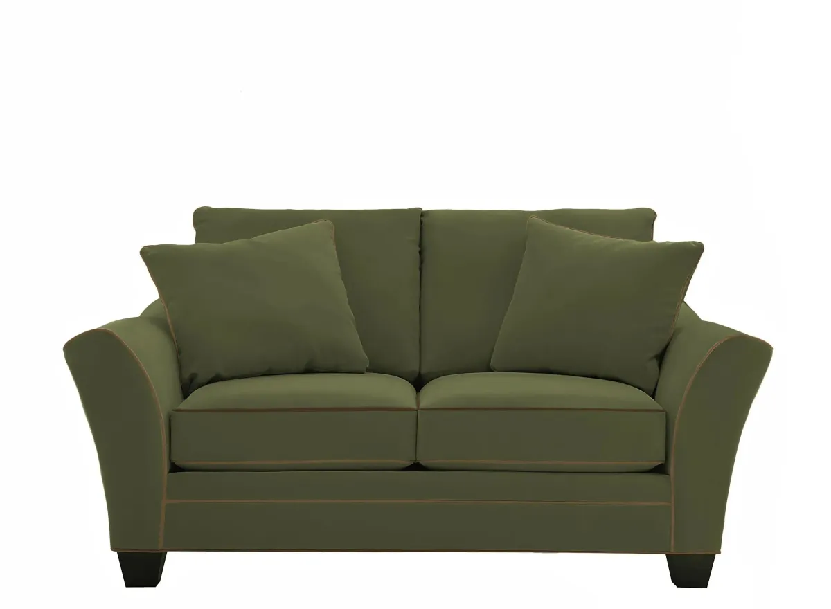 Briarwood Loveseat in Suede So Soft Pine/Khaki by H.M. Richards