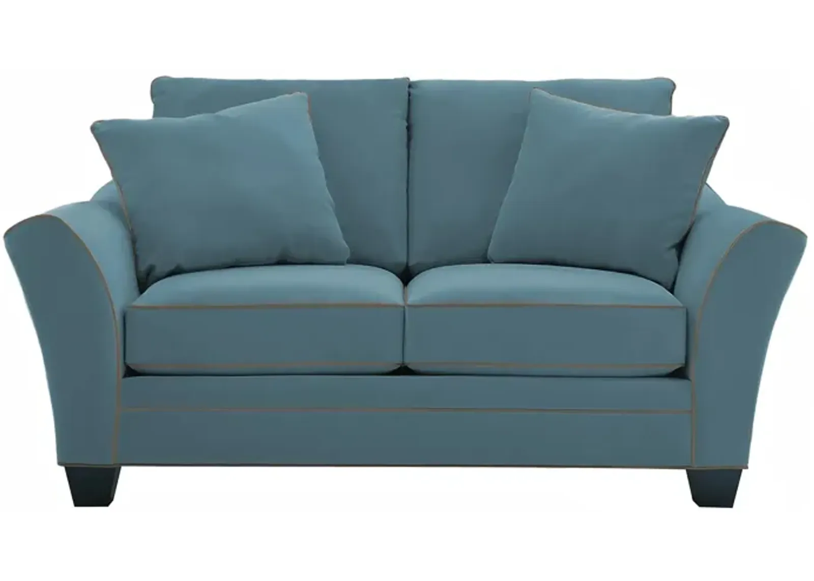 Briarwood Loveseat in Suede So Soft Indigo/Mineral by H.M. Richards