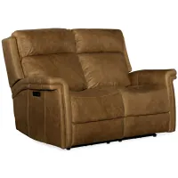 Poise Power Recliner Loveseat in Brown by Hooker Furniture