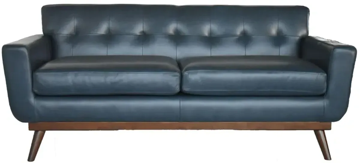 Alayna Loveseat in Navy Blue by Lea Unlimited