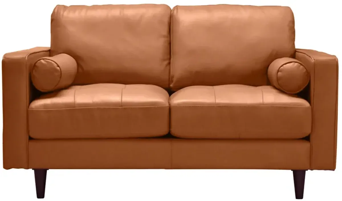 Amara Loveseat in Cognac by Lea Unlimited