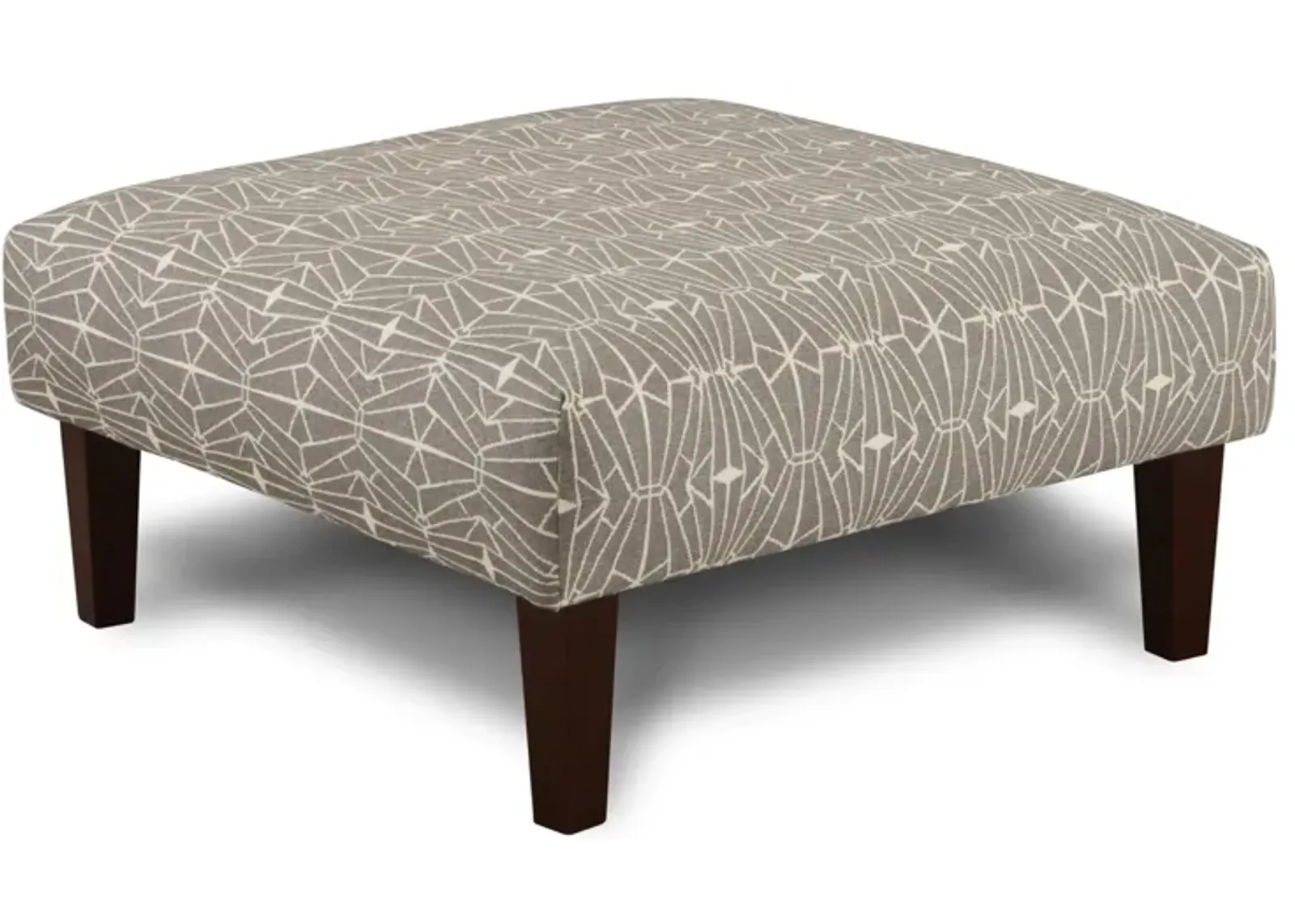 Kristoff Cocktail Ottoman in Emblem Charcoal by Fusion Furniture