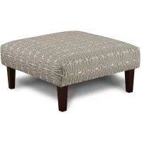 Kristoff Cocktail Ottoman in Emblem Charcoal by Fusion Furniture