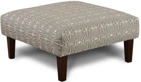 Kristoff Cocktail Ottoman in Emblem Charcoal by Fusion Furniture