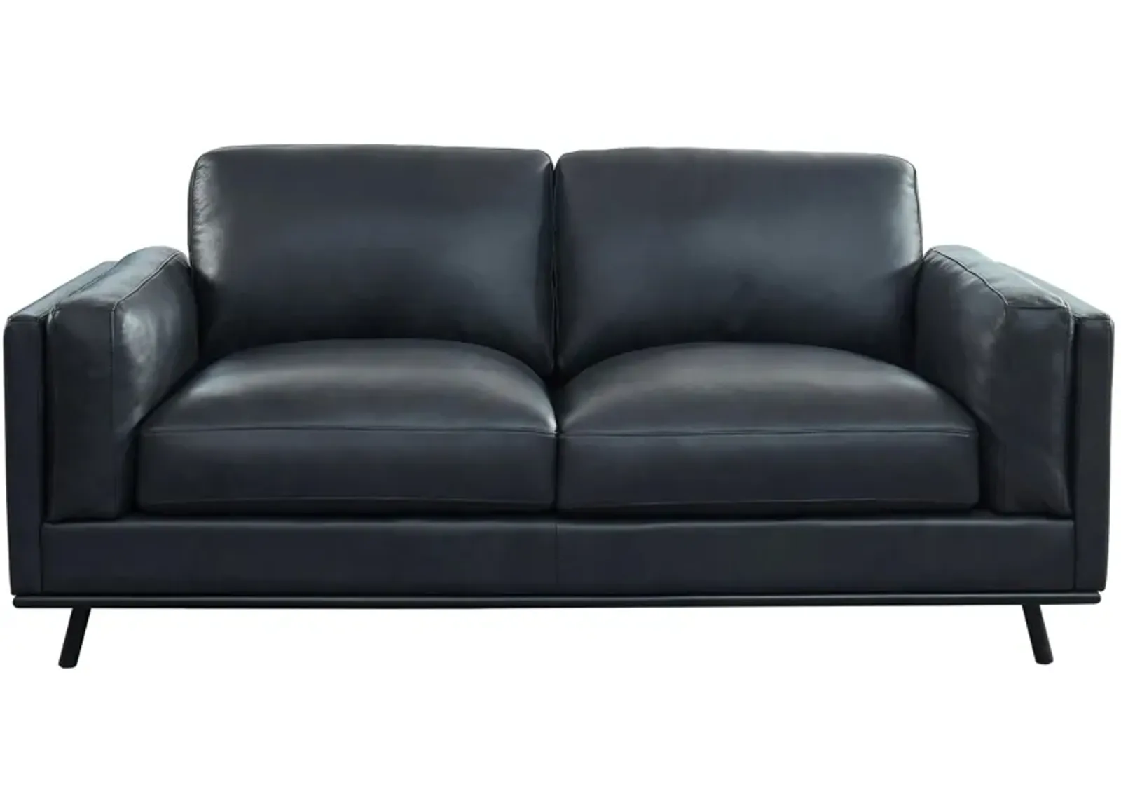 Milano Loveseat in Frontier Charcoal by GTR Leather Inc