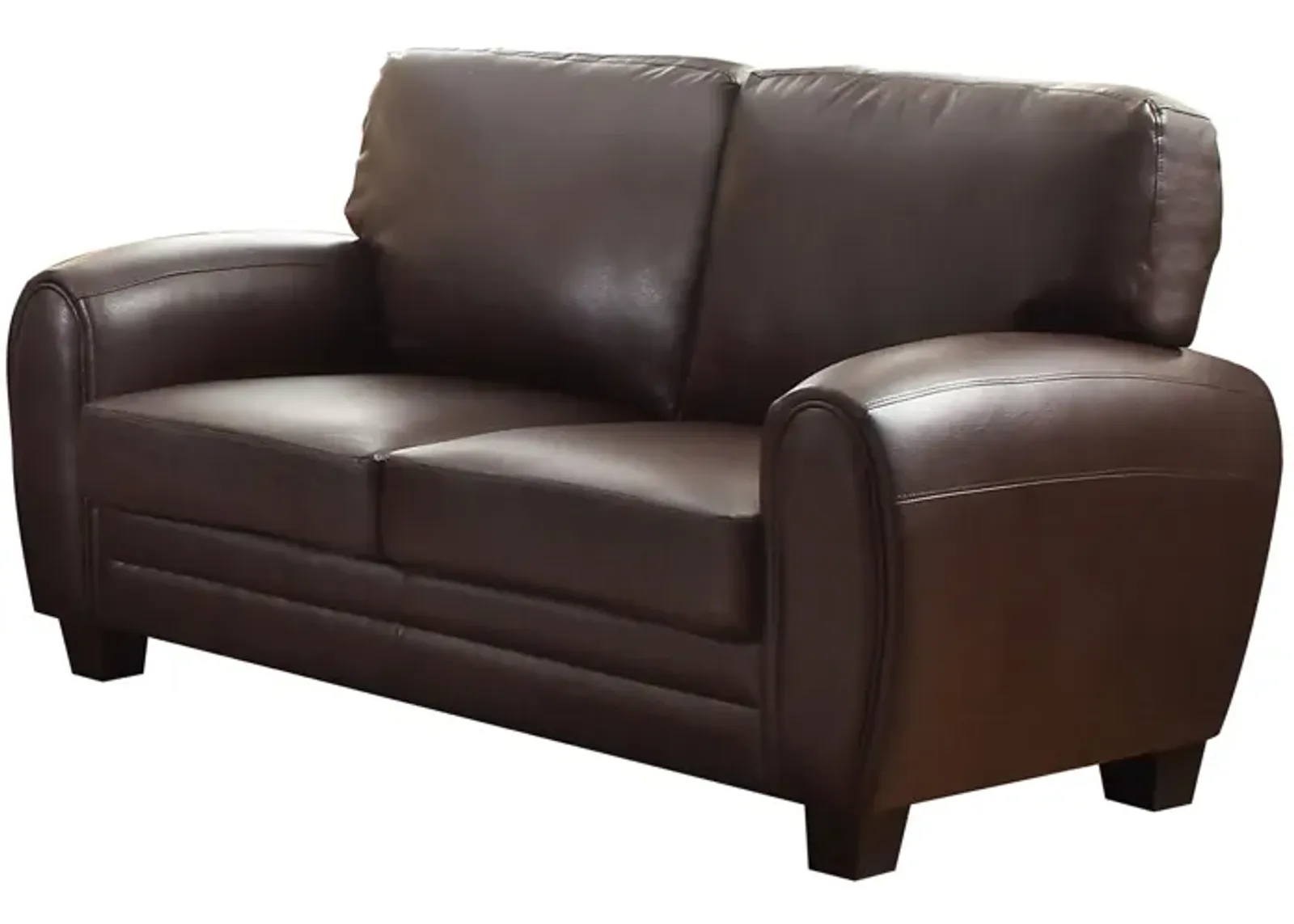 Bianca Loveseat in Dark Brown by Homelegance