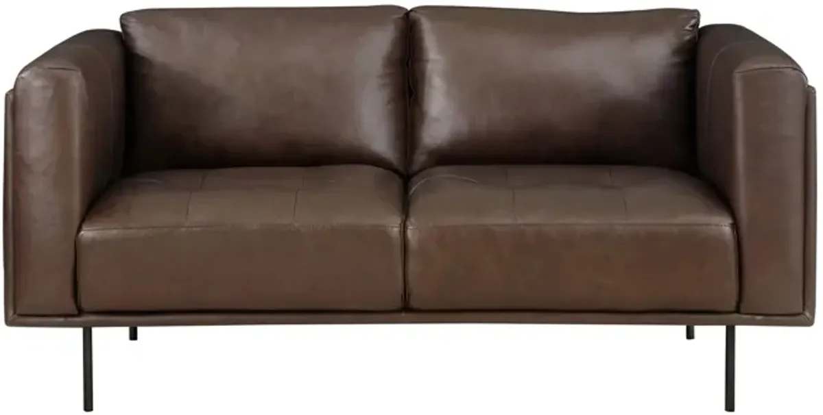 Holleman Loveseat in Brown by Homelegance