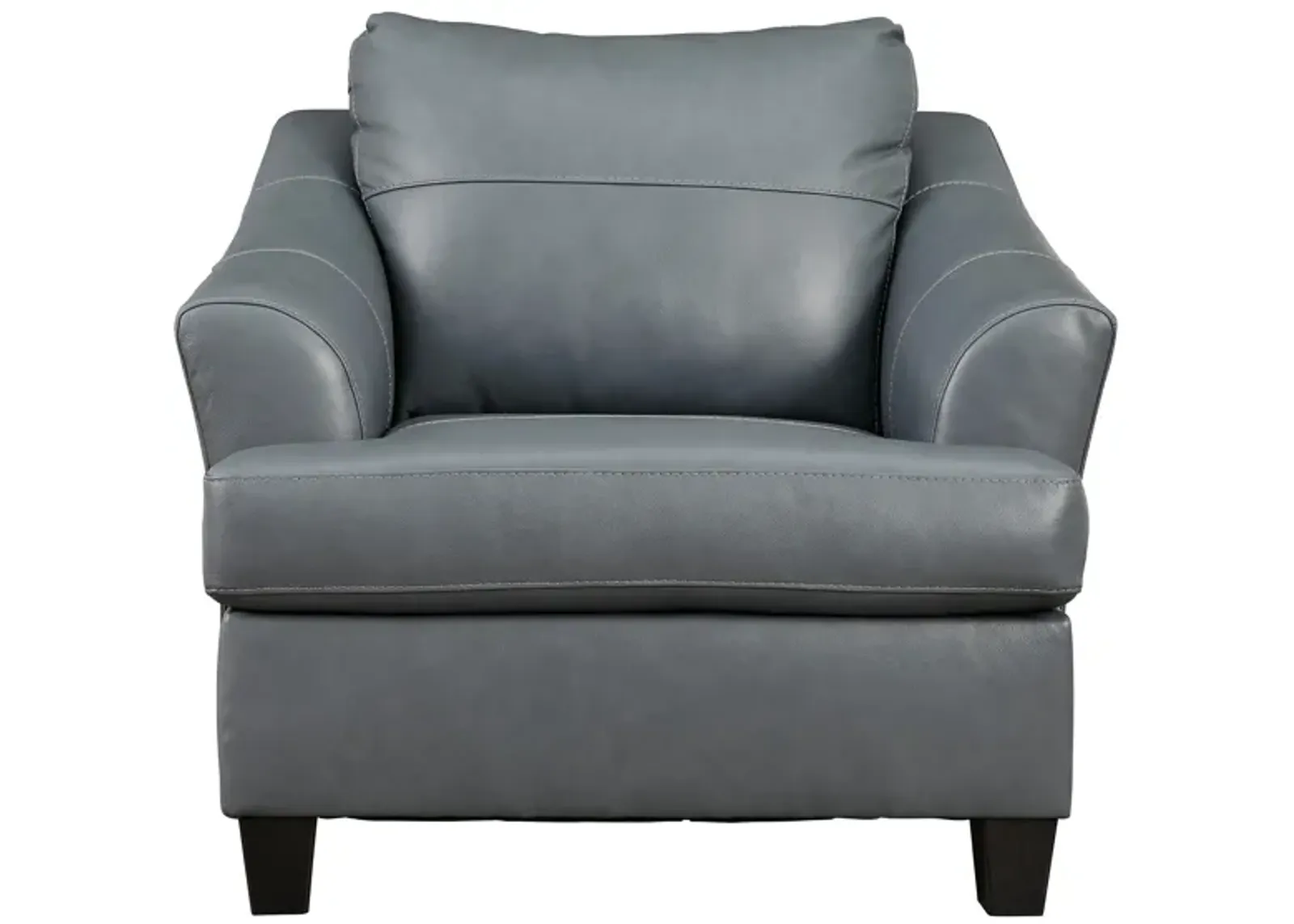 Grant Leather Chair and a Half in Gray by Ashley Furniture