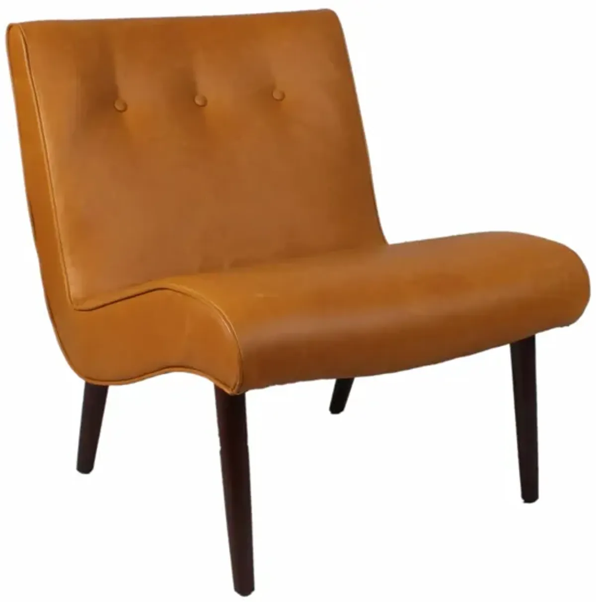 Alexis Living Room Chair in Vintage Caramel by New Pacific Direct