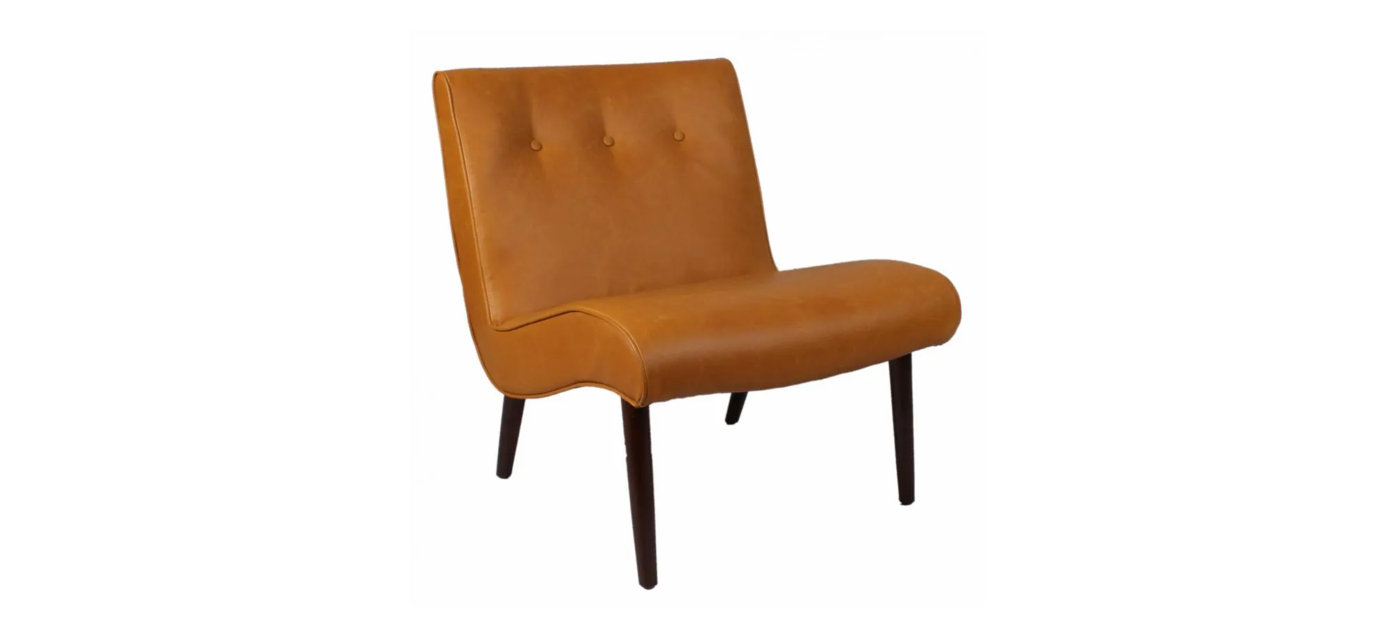 Alexis Living Room Chair in Vintage Caramel by New Pacific Direct