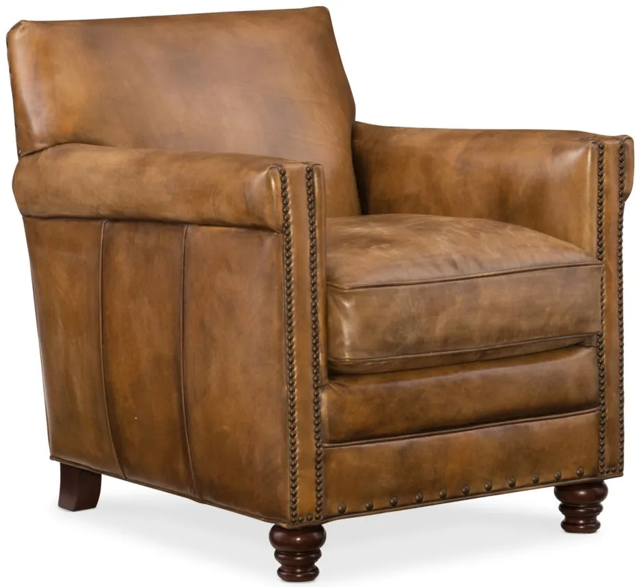 Potter Club Chair in Brown by Hooker Furniture
