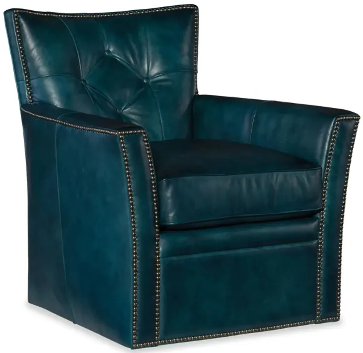 Conner Swivel Club Chair in Blue by Hooker Furniture