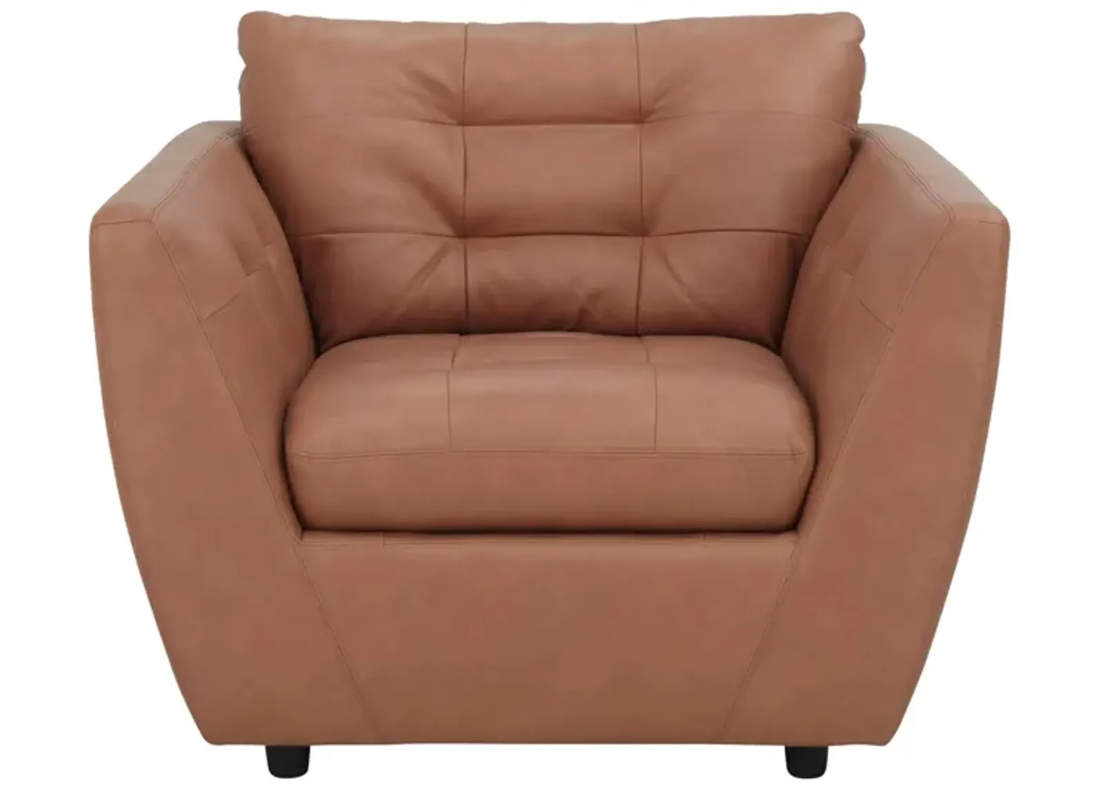 Damar Leather Chair in Brown by Chateau D'Ax