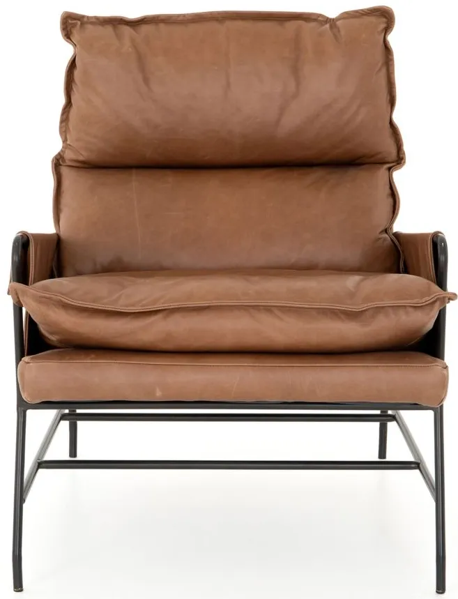 Taryn Chair in Chaps Saddle by Four Hands