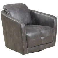 Blakely Swivel Accent Chair in Gray by Emerald Home Furnishings