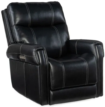 Carroll Power Recliner with Power Headrest and Lumbar in Milton Midnight by Hooker Furniture