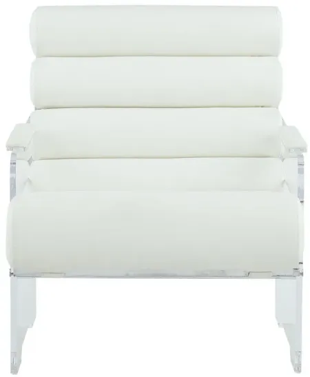 Sarah Chair in White by Chintaly Imports