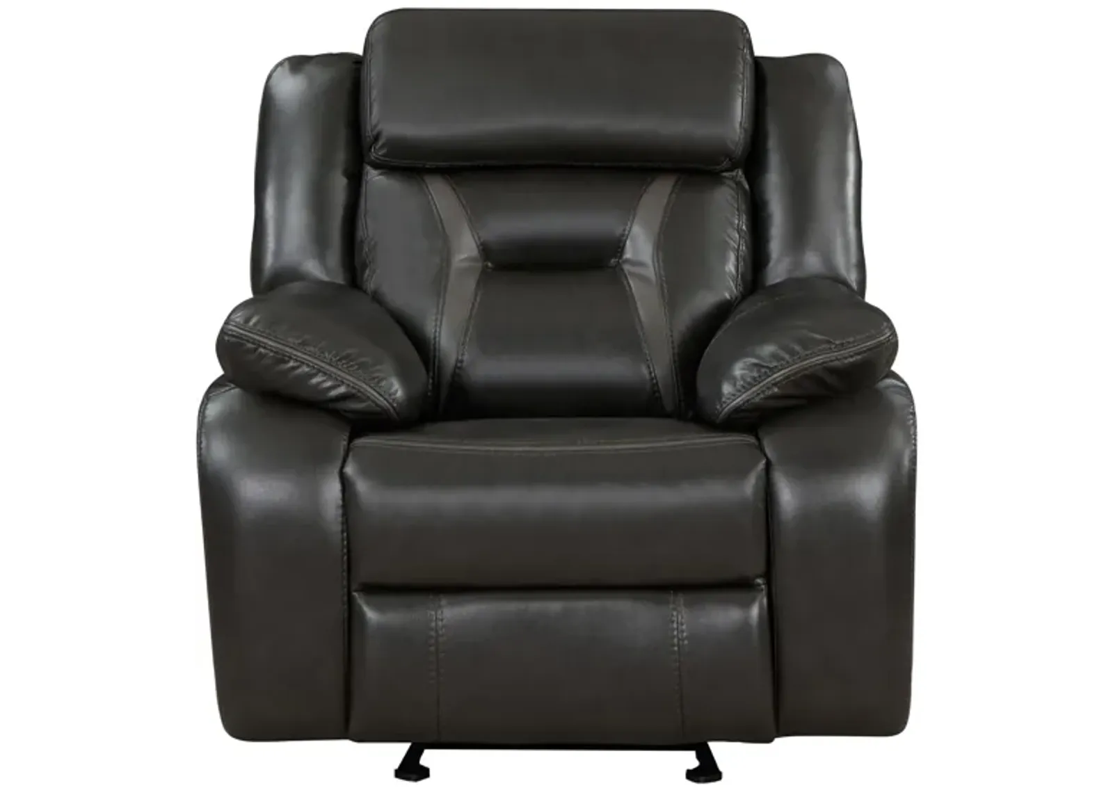 Austin Glider Reclining Chair in Dark Gray by Homelegance