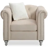 Raisa Chair in Beige by Glory Furniture