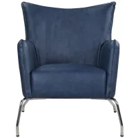 Jasper Chair in Blue by Chintaly Imports