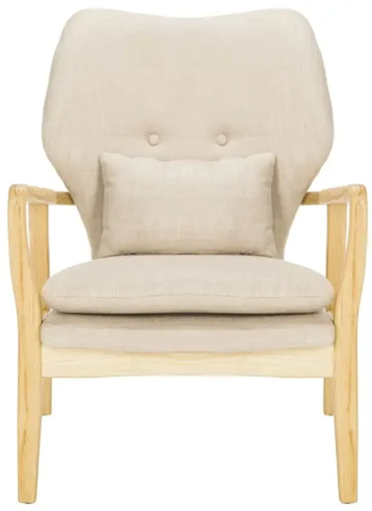 Tarly Accent Chair in Beige / Natural by Safavieh