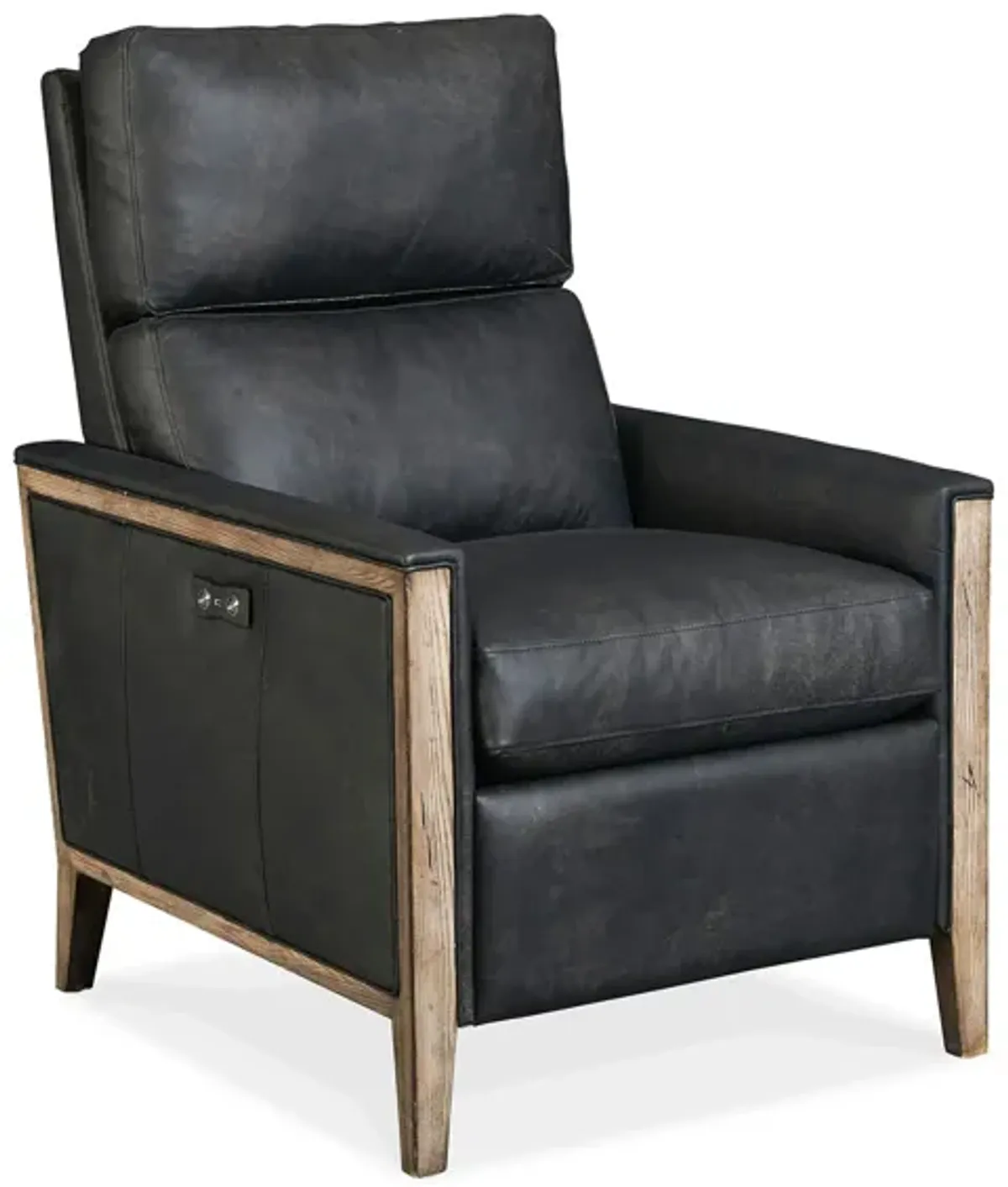 Fergeson Power Recliner in Black by Hooker Furniture