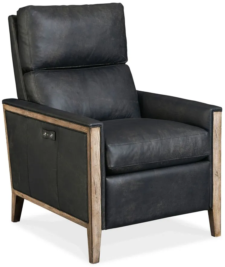Fergeson Power Recliner in Black by Hooker Furniture