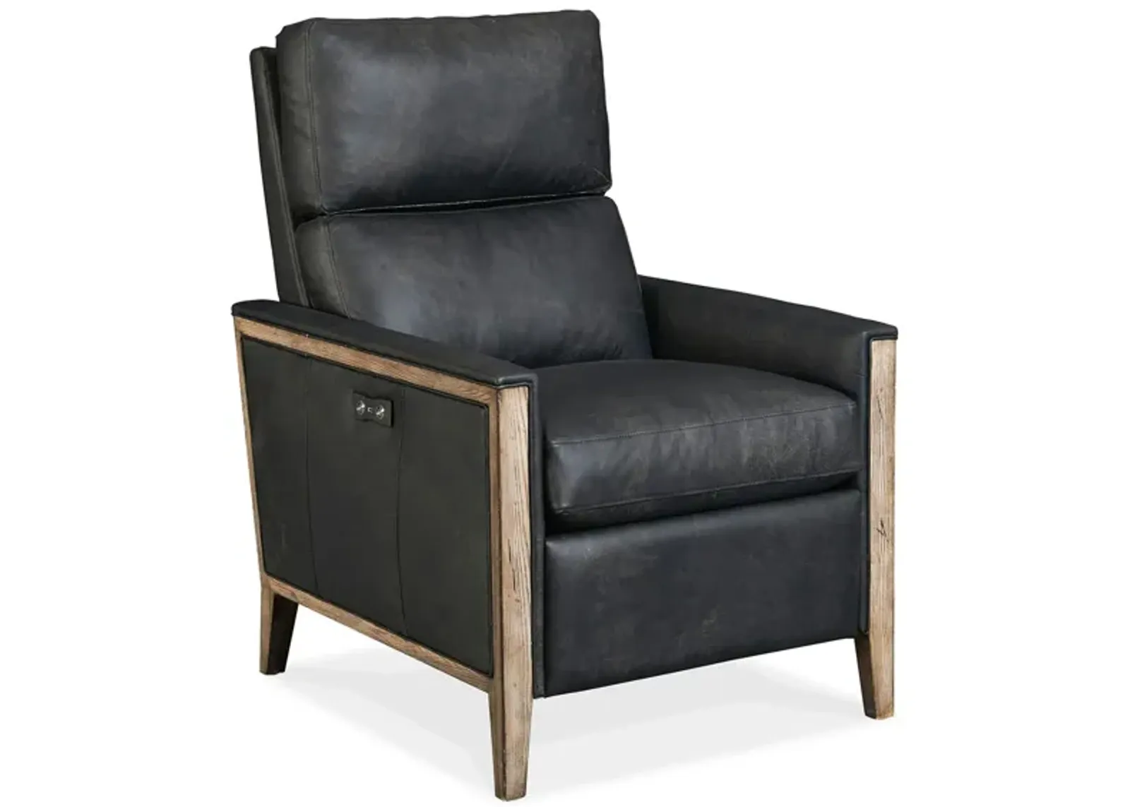 Fergeson Power Recliner in Black by Hooker Furniture