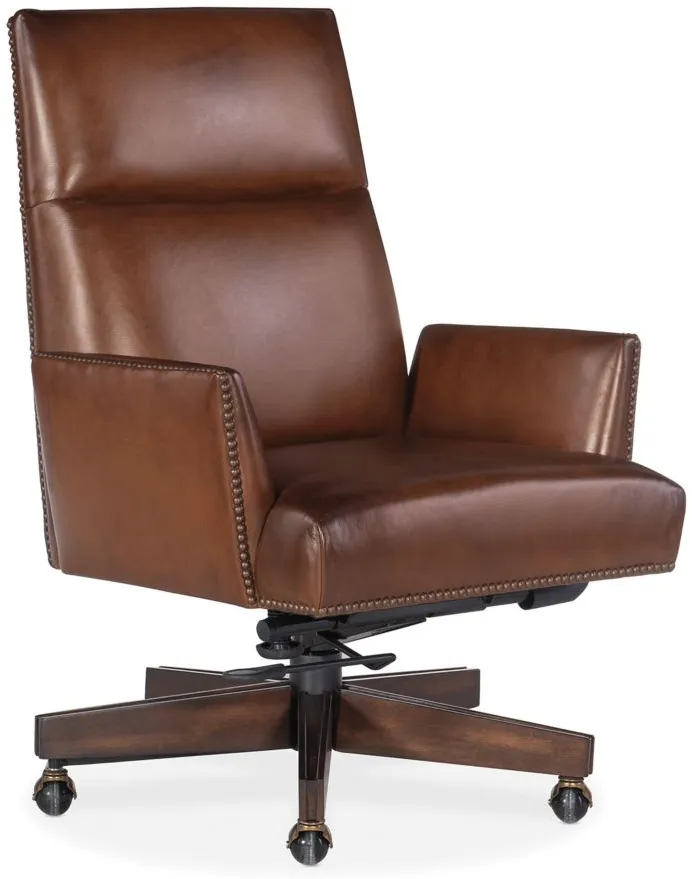 Gracilia Executive Swivel Tilt Chair in Brown by Hooker Furniture