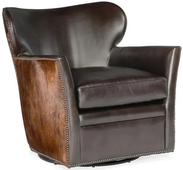 Kato Leather Swivel Chair